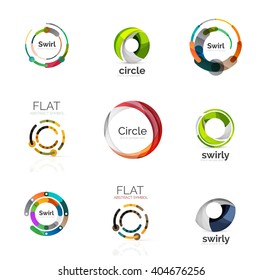 Vector collection of various circle logos