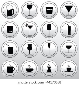vector collection of various glasses