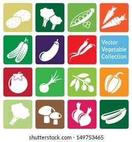 vector collection: vegetble icons