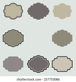 Vector Collection of Vintage Labels. Retro Icons, Badges and Ribbons Set.