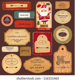 Vector collection: vintage and retro labels