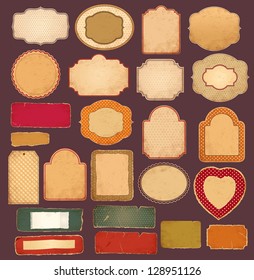 Vector collection: vintage and retro labels