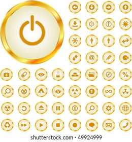 Vector collection of web buttons