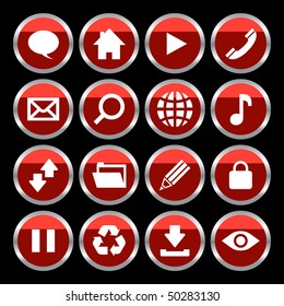 Vector collection of web buttons