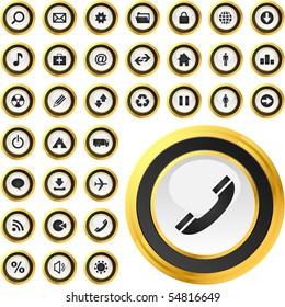 Vector collection of web buttons