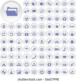 Vector collection of web buttons