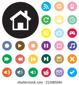 Vector collection of web and mobile icons , for used.