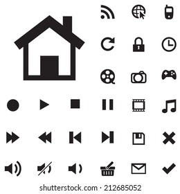 Vector collection of web and mobile icons , for used.