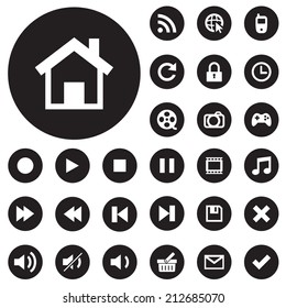 Vector collection of web and mobile icons , for used.