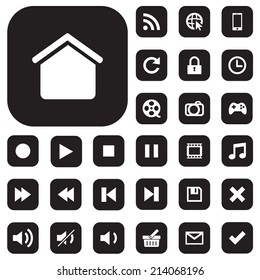 Vector collection of web and mobile icons , for used.