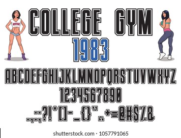 Vector College Gym Font
