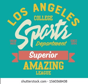 vector college varsity athletic print