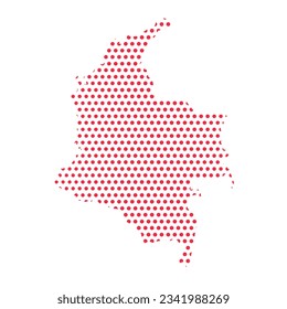 Ilustración de Mapa Dotado Vector Colombia, puede ser utilizada para diseños de negocios, presentaciones o cualquier diseño adecuado.