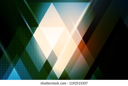Vector color abstract geometric banner with triangle shapes.