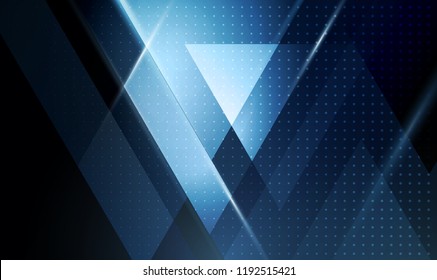 Banner geométrico abstracto de color vectorial con formas triangulares.