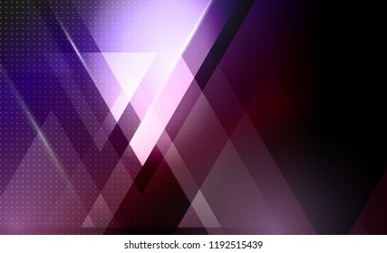 Vector color abstract geometric banner with triangle shapes.