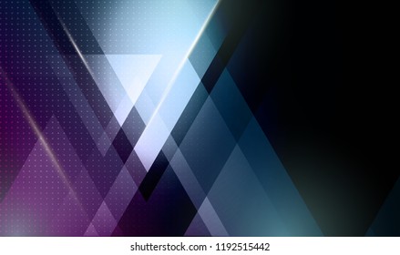 Vector color abstract geometric banner with triangle shapes.