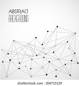 Vector color abstract geometric banner with triangle.