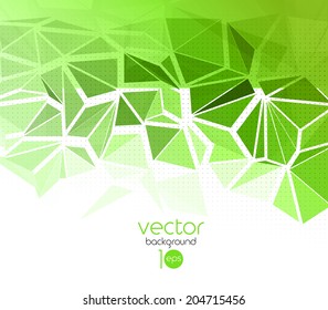 Vector color abstract geometric banner with triangle.