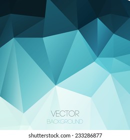 Vector color abstract geometric banner with triangle.