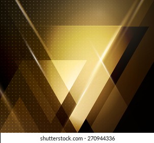 Vector color abstract geometric banner with triangle shapes