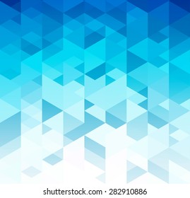 Vector color abstract geometric banner with triangle shapes.