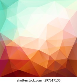 Vector color abstract geometric banner with triangle shapes. Low poly background