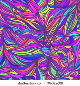 vector color abstract hand drawn hairy pattern, stylish element for design.