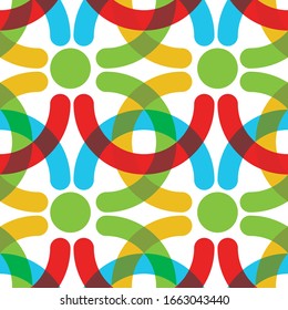 Vector color abstract seamless pattern. Modern style corporate background