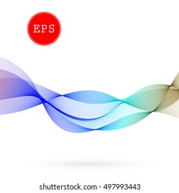 Vector Color Abstract Spectrum Smoky wave background for brochure, website, design.