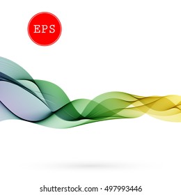 Vector Color Abstract Spectrum Smoky wave background for brochure, website, design.