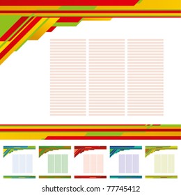 vector color abstract template background for cards and web