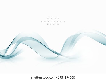 Vector color abstract wave design element Wave flow
