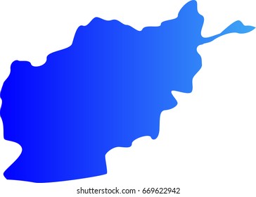 vector color of Afghanistan map