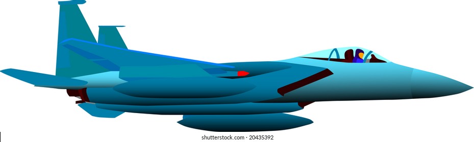 vector - aeronaves de color aisladas en fondo blanco