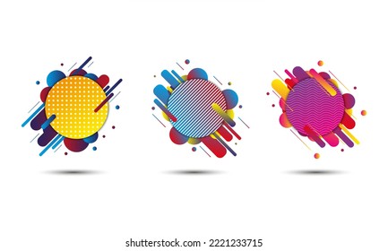vector color amoba design choice