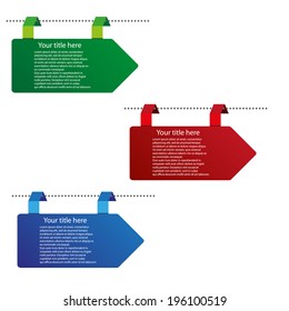 vector color arrow tags