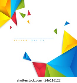 Vector color background abstract polygon triangle. polygonal design geometrical