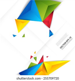 Vector color background abstract polygon triangle. polygonal design geometrical