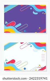 vector color background banner abstract background set template vector design vector