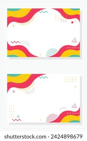vector color background banner abstract background set template vector design vector