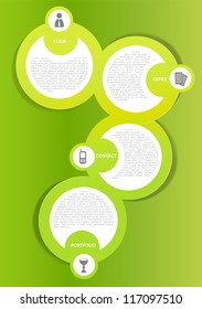 Vector color background concept design for brochure or website