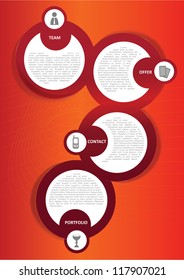 Diseño de fondo de color vectorial para folletos o sitios web