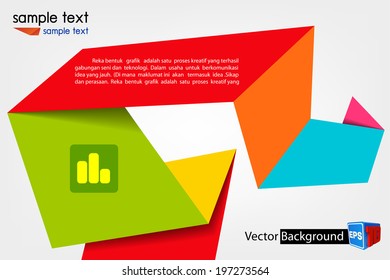 Vector color background concept design for brochure