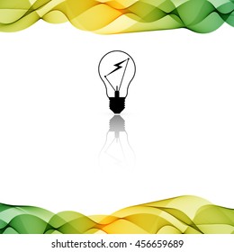 Vector Color background with wave