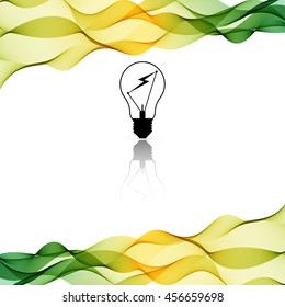 Vector Color background with wave