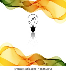 Vector Color background with wave