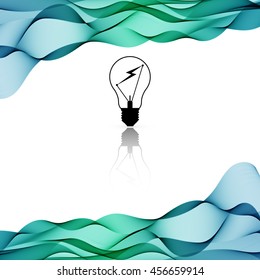Vector Color background with wave