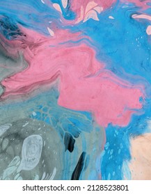 Vector color banner. Hand drawn abstract paint brush stroke. Marble element.