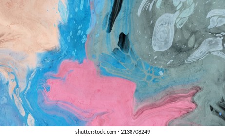 Vector color banner. Hand drawn abstract paint brush stroke. Marble element.